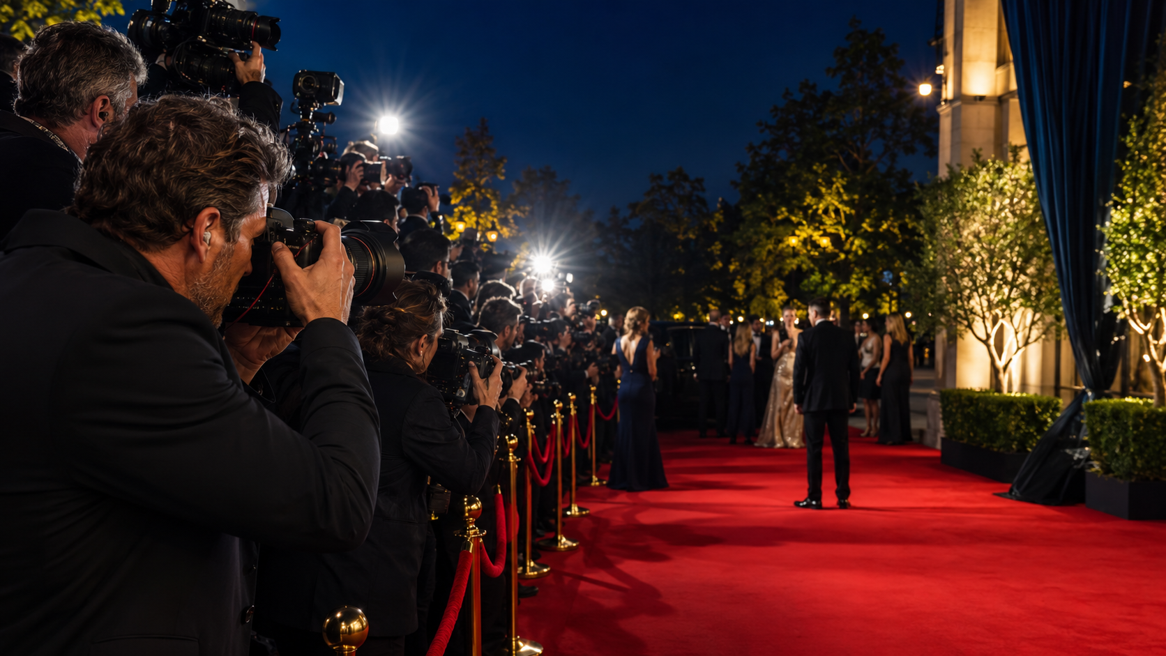 Persfotografie tijdens een première